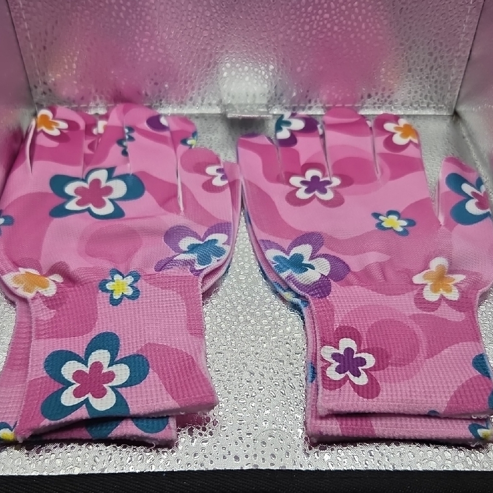 Gardening Gloves Pink Floral NWOT